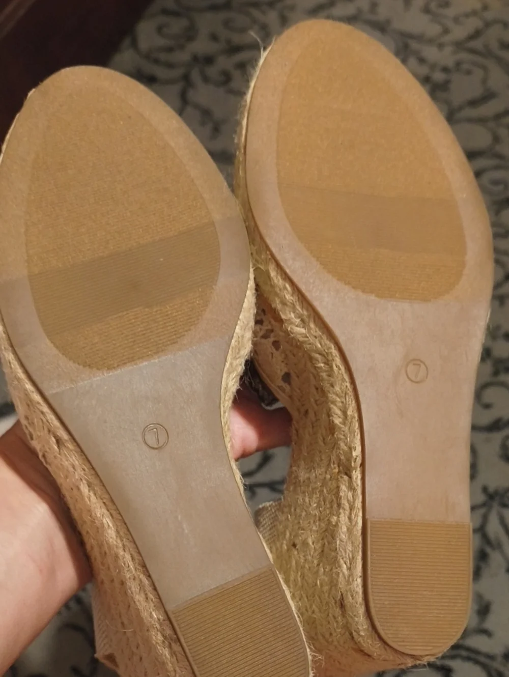 Loft Women’s Lace Ankle-Tie Wedge Espredrille in Cream Loft Outlet